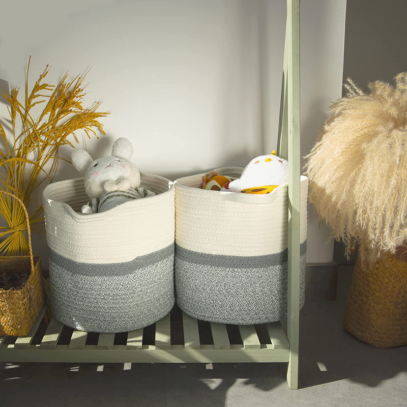 Breakwater Bay Large Fabric Bin Wayfair